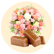 FLOWERS AND CHOCOLATE
